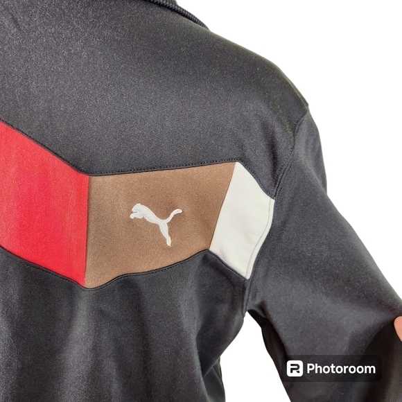 PUMA Designer Streetwear Track Jacket Full Zip Men's Outerwear, sz XL - Picture 4 of 9